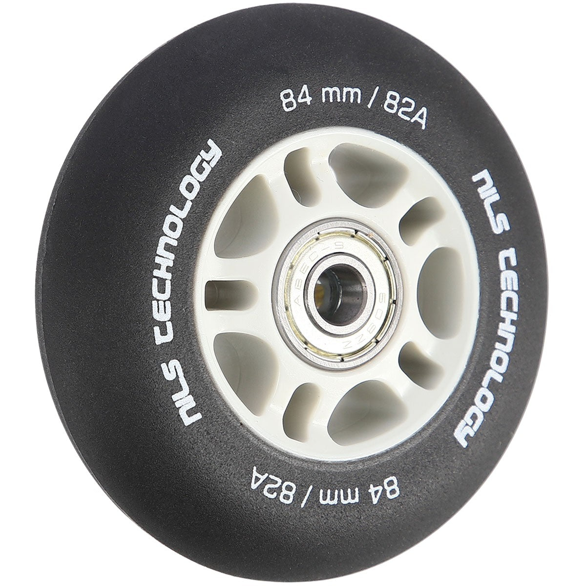 PU 84x24 82A Black Skate Wheels & ABEC-9 Bearings Set
