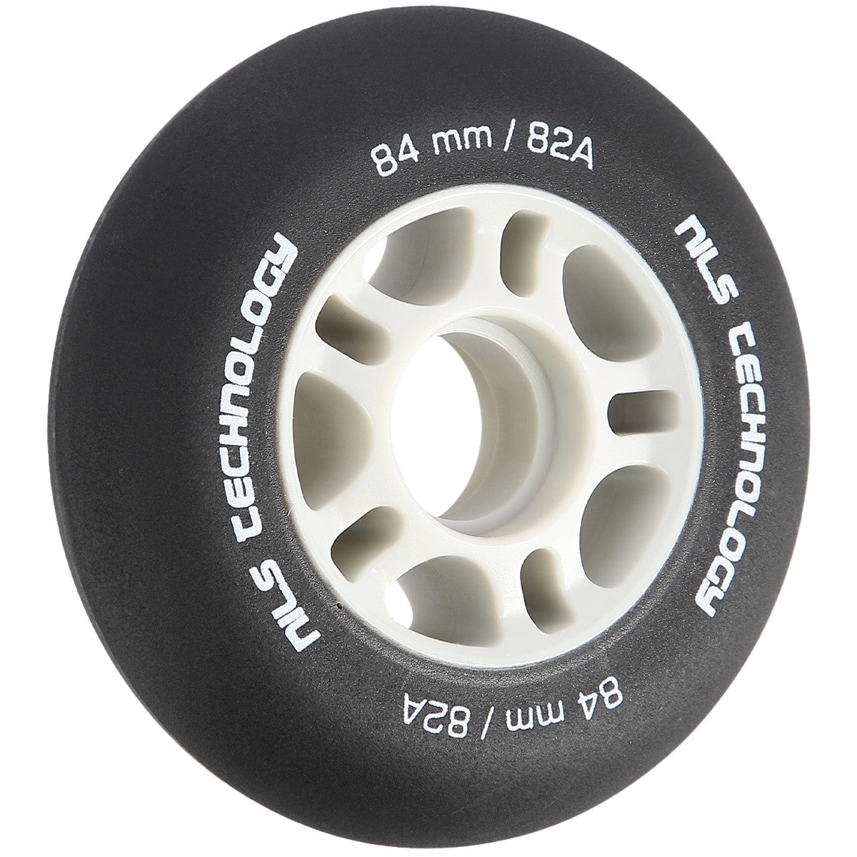 PU Black 82A Skateboard Wheels, 84x24mm, Set of 4
