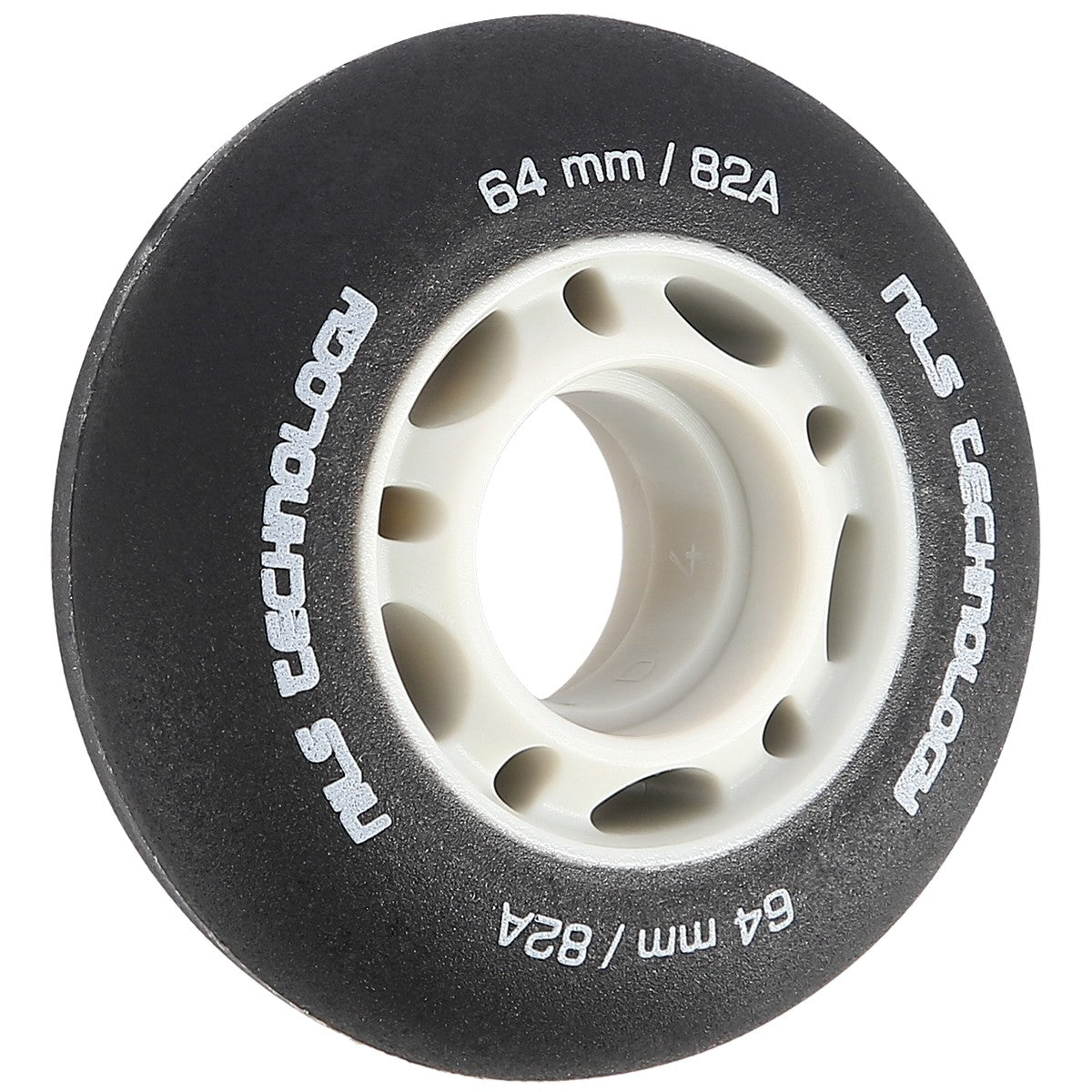 PU Black 82A Wheels, 64x24mm, Set of 4