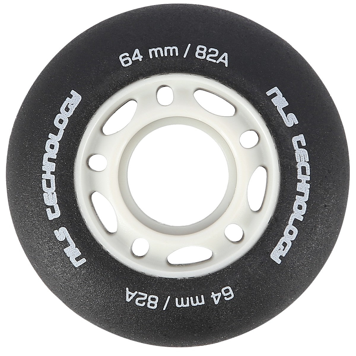 PU Black 82A Wheels, 64x24mm, Set of 4