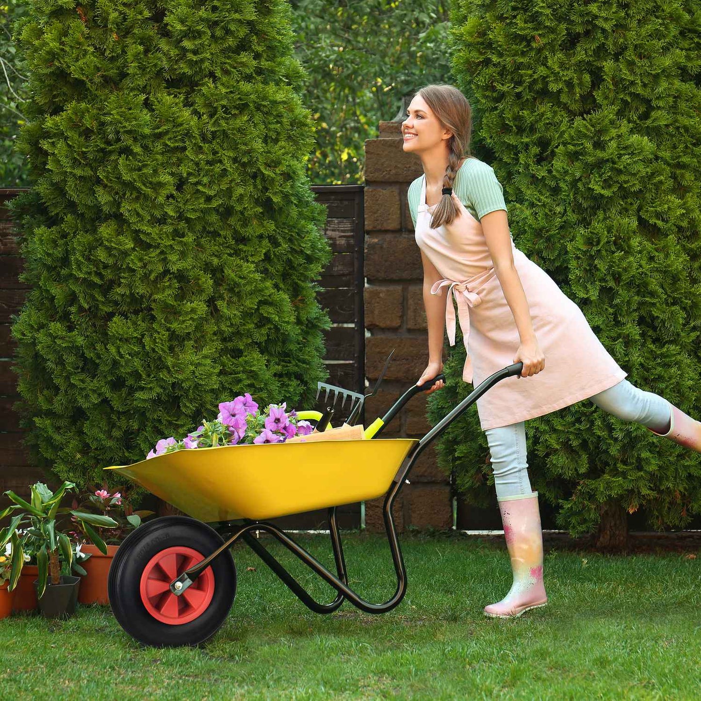 PU Wheelbarrow Wheel 4.80/4.00-8