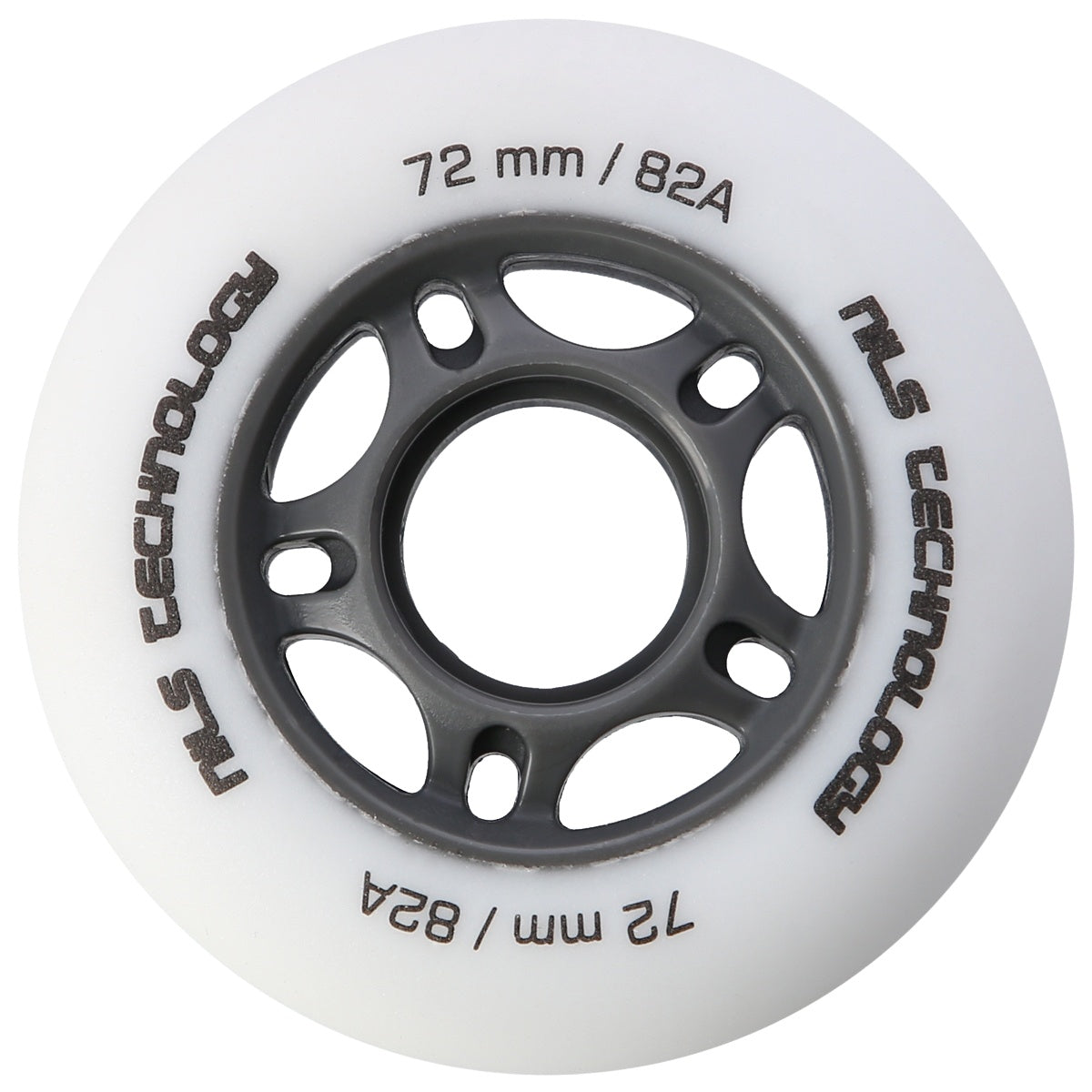 PU Wheels 72x24 White 82A, Set of 4