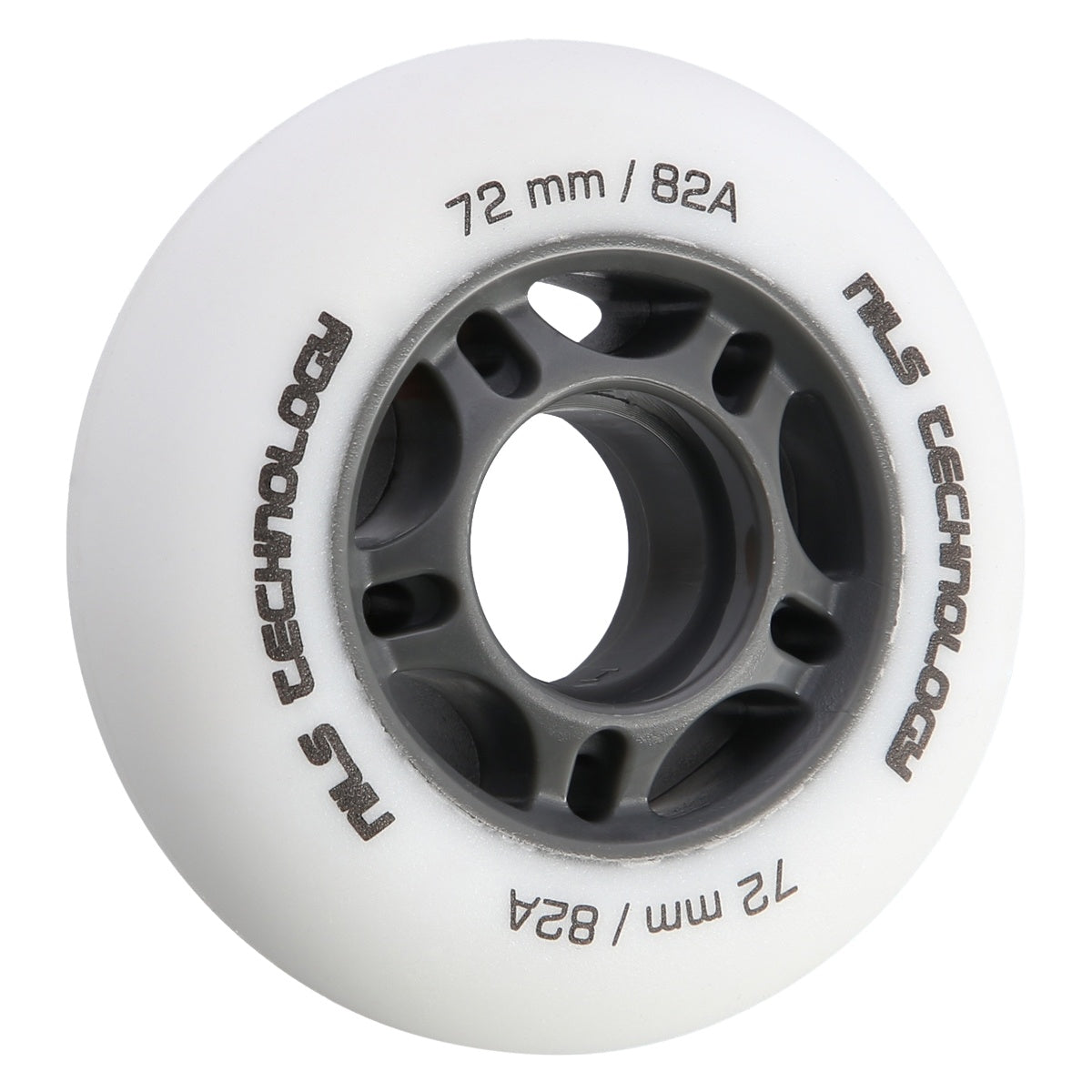 PU Wheels 72x24 White 82A, Set of 4