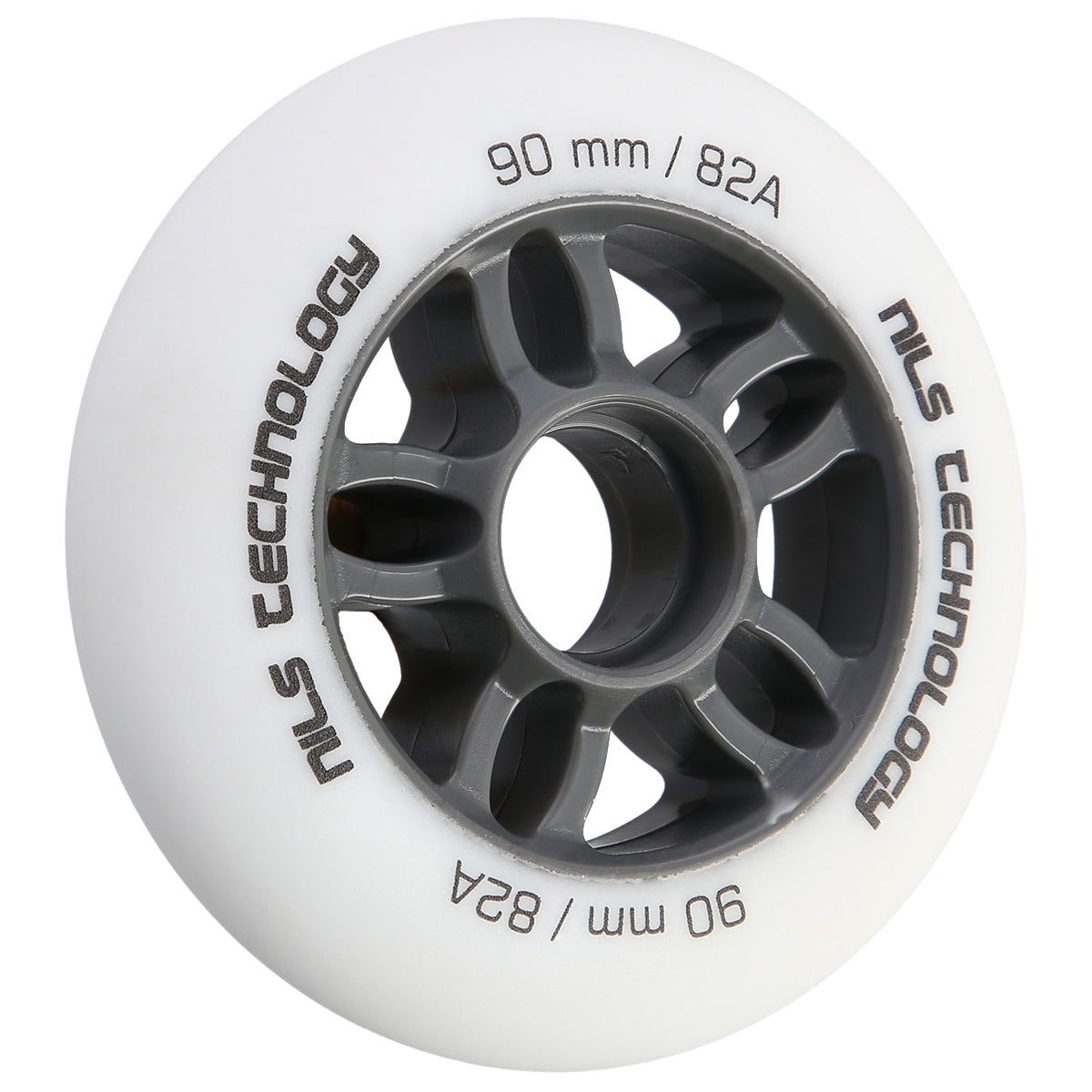 PU Wheels 90x24mm 82A White, Set of 4
