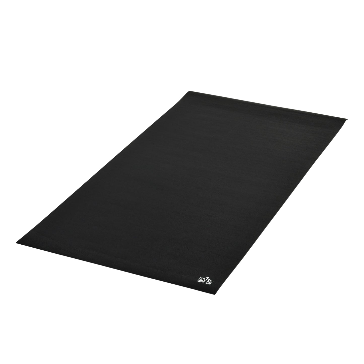 PVC Floor protection mat for exercise equipment - Black, 180x90cm