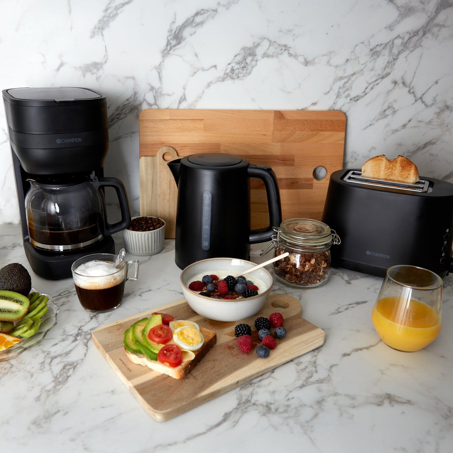 Package Breakfast Series Matte Black Series