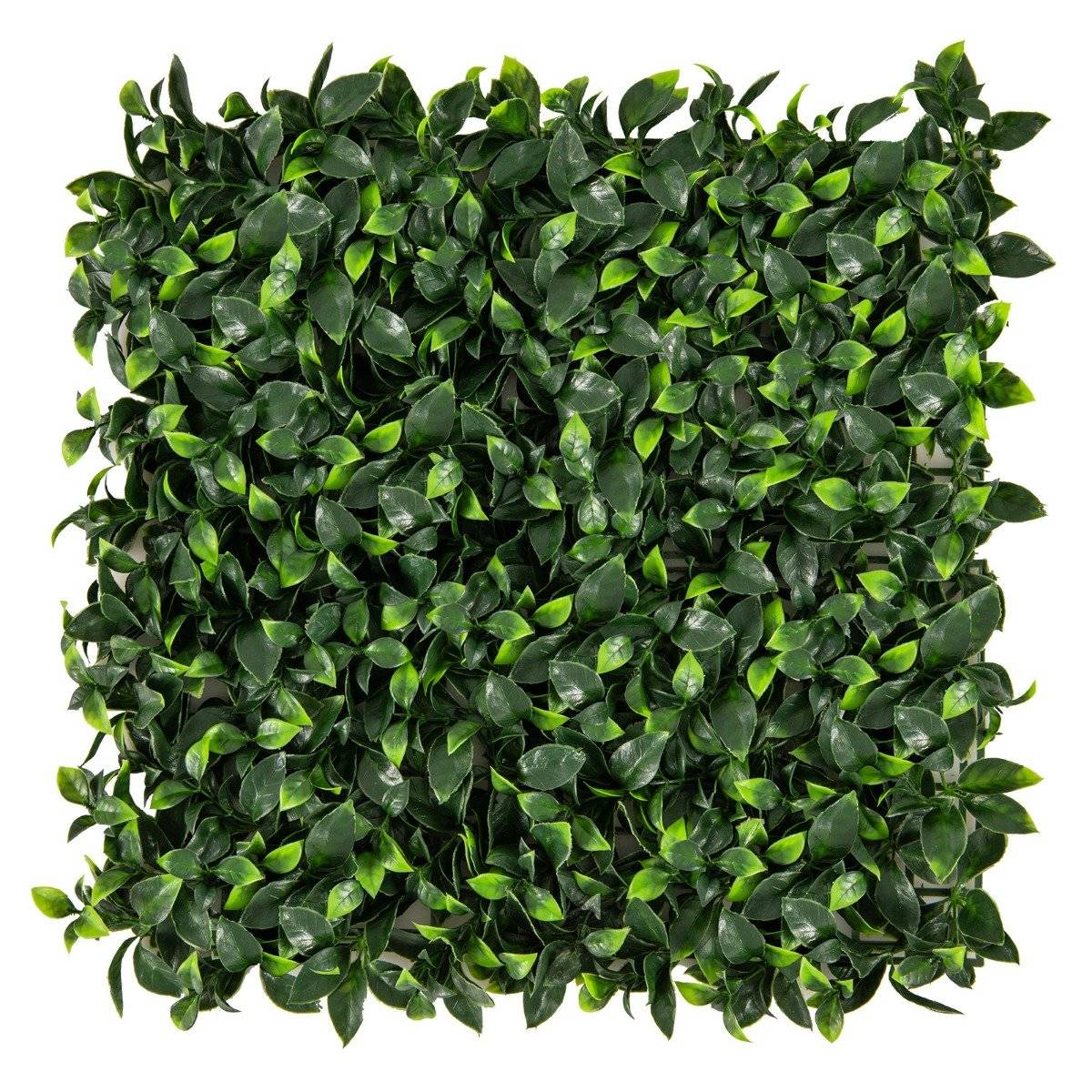 Pack of 12 Artificial Hedge Plant Wall 50.5 x 50.5 cm Simulated Lawn Artificial Plant Green