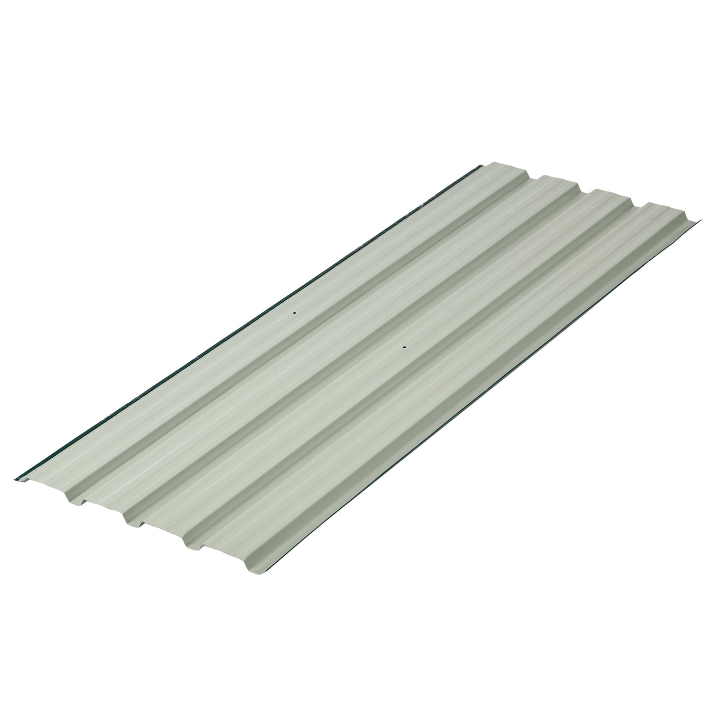 12-pack trapezoidal galvanized ceiling panels, 129 x 45 cm