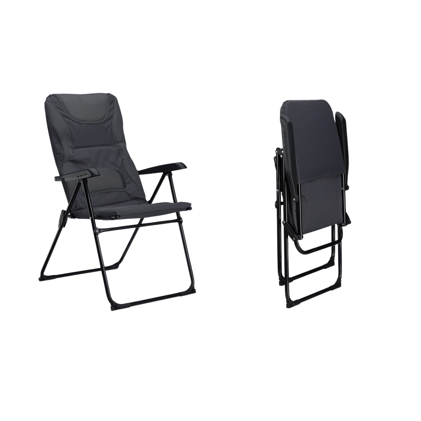 Padded Camping Chair Foldable Garden or Picnic Seat, Comfortable Fishing Chair