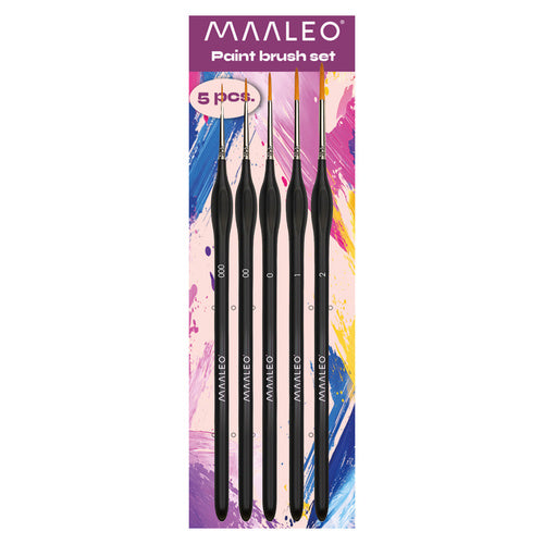 Paint Brushes Set with Stand – 5 Pieces