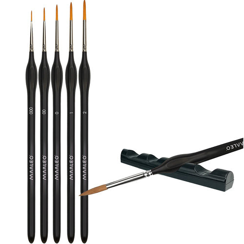 Paint Brushes Set with Stand – 5 Pieces