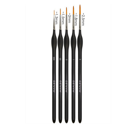 Paint Brushes Set with Stand – 5 Pieces