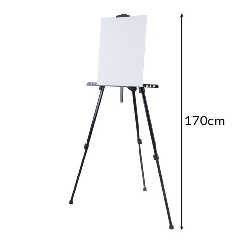 Painting Set with Easel, 24 Acrylic Paints, 3 Canvases