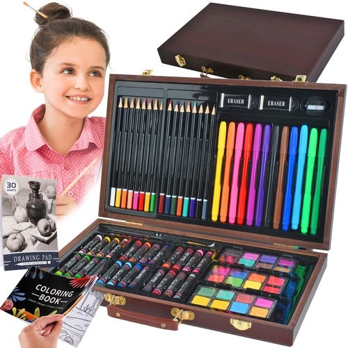 Painting kit 81 pcs in a suitcase