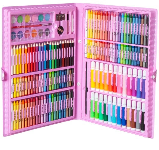 Painting kit in a case 168 pcs pink