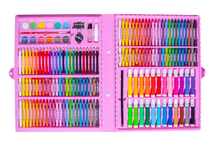 Painting kit in a case 168 pcs pink
