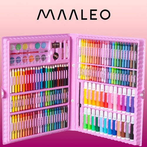 Painting kit in a case 168 pcs pink