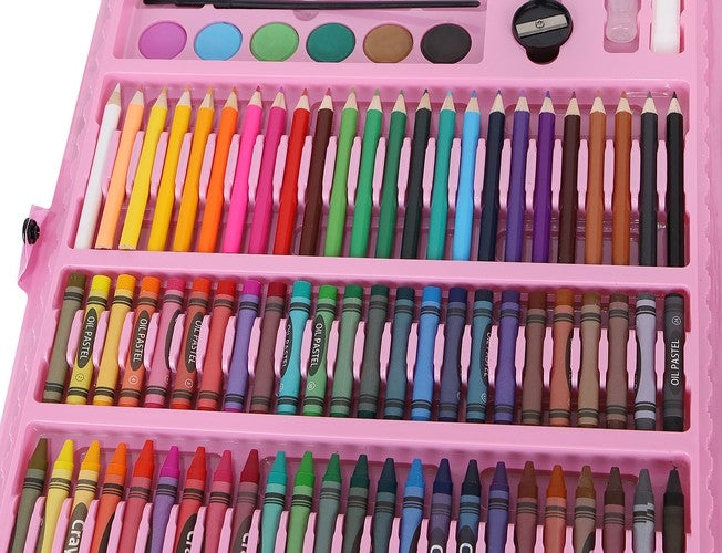 Painting kit in a case 168 pcs pink