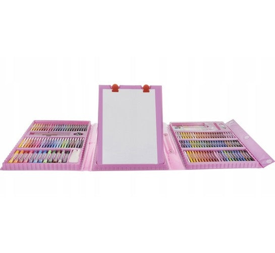 Painting set 208 pieces in a suitcase