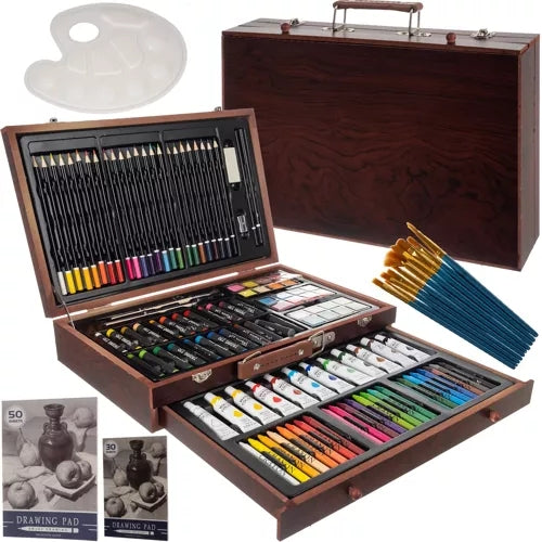 Painting set in a suitcase - 130 pcs Maaleo 21644
