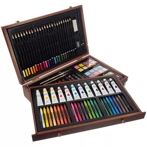 Painting set in a suitcase - 130 pcs Maaleo 21644
