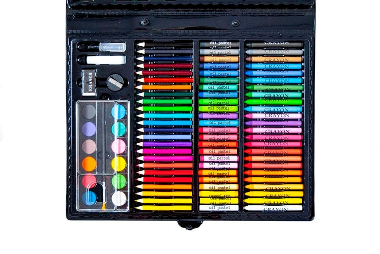 Painting set in a suitcase, 169 pcs, black