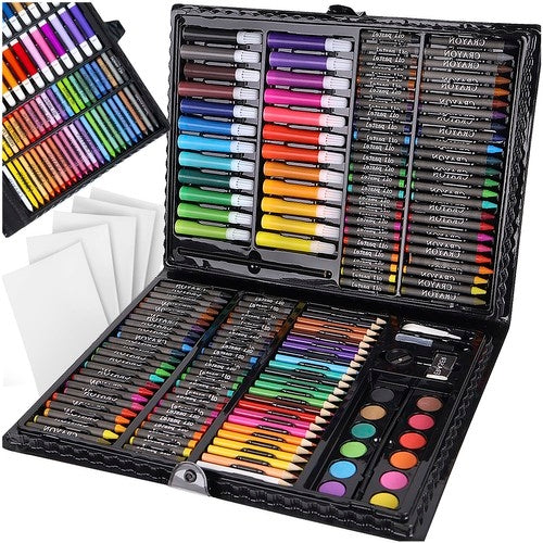 Painting set in a suitcase, 169 pcs, black