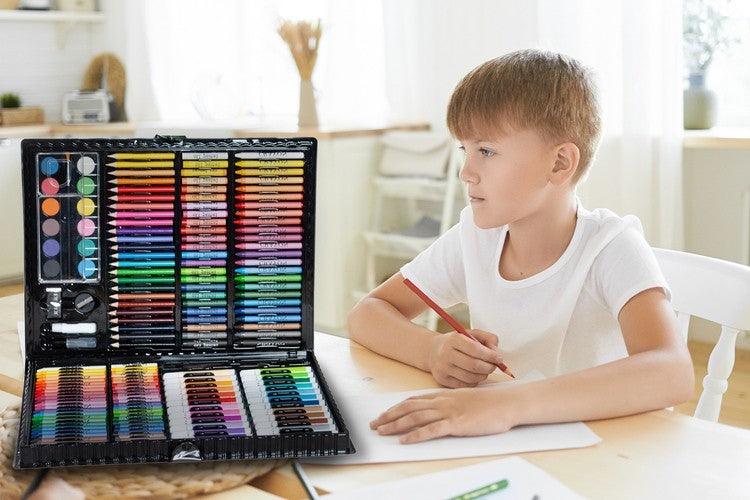 Painting set in a suitcase, 169 pcs, black