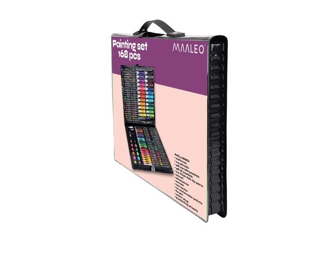 Painting set in a suitcase, 169 pcs, black