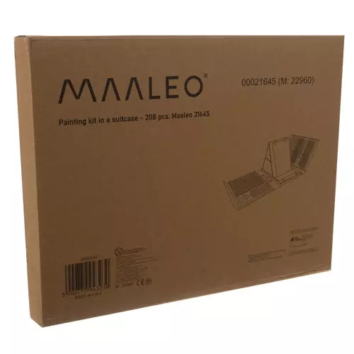 Painting set in a suitcase - 208 pcs Maaleo 21645