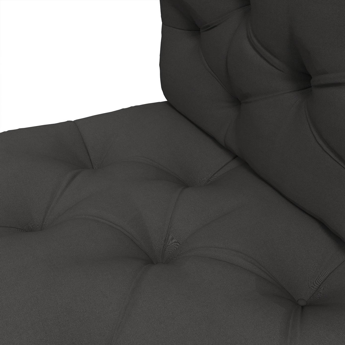 Pallet cushion set - UV protected, dark grey, 2-pack