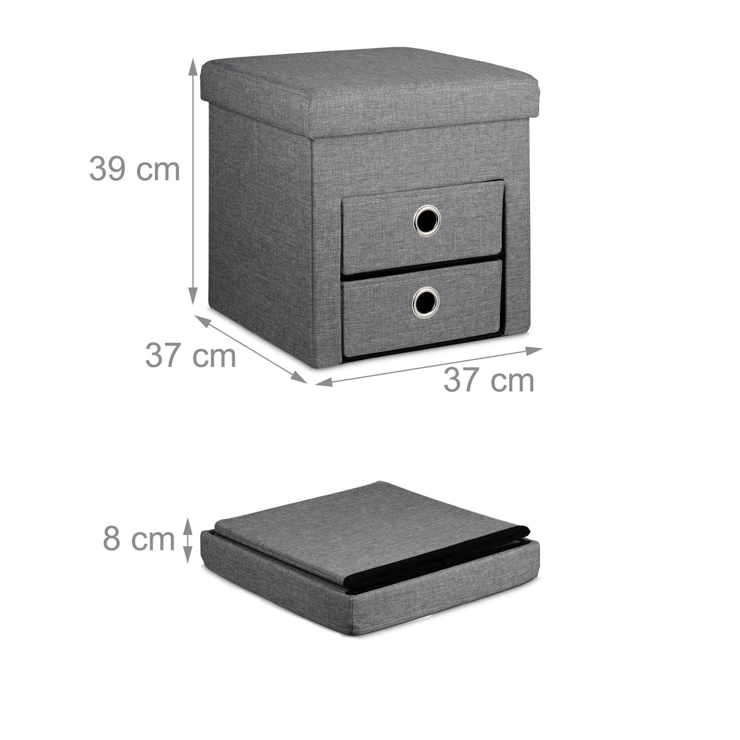 Pallet with storage 2 drawers