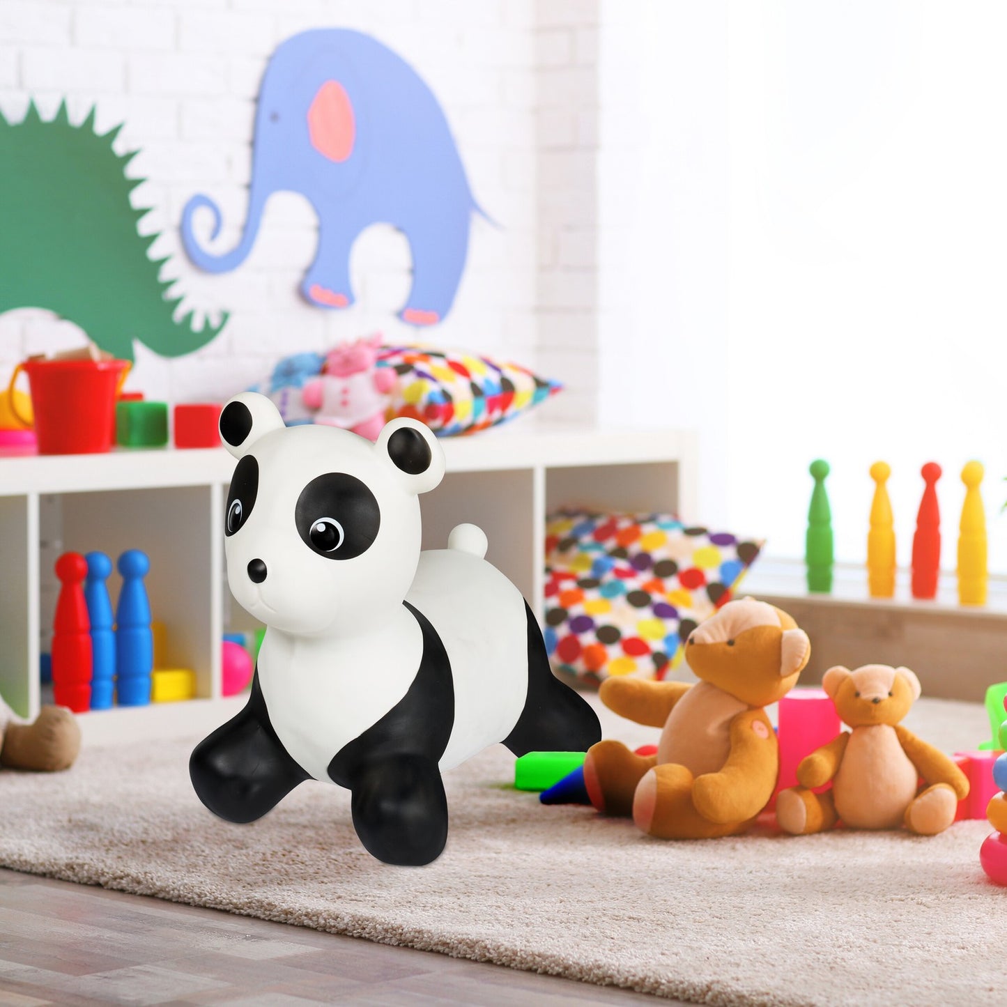 Panda jumping animal