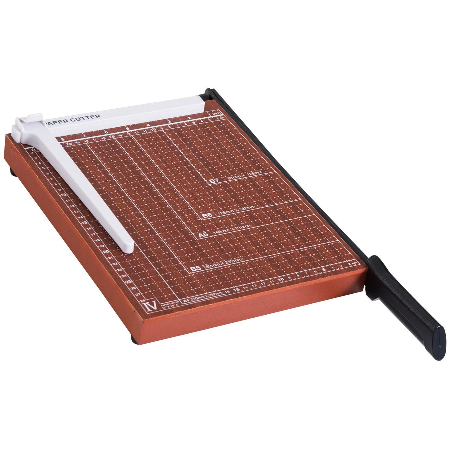 DIN A4 Paper Cutter - Metal, Brown, 48x26.5x5cm