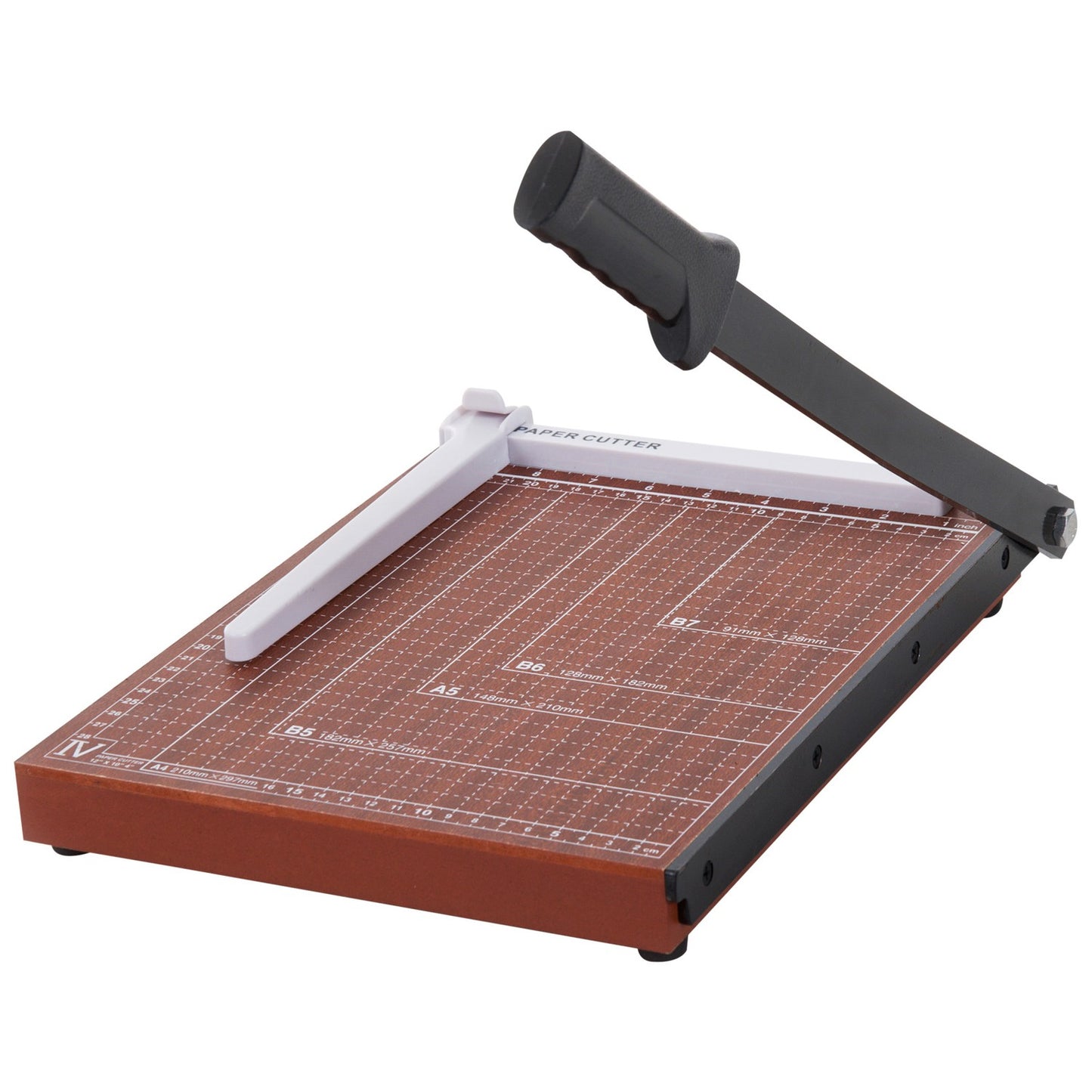 DIN A4 Paper Cutter - Metal, Brown, 48x26.5x5cm