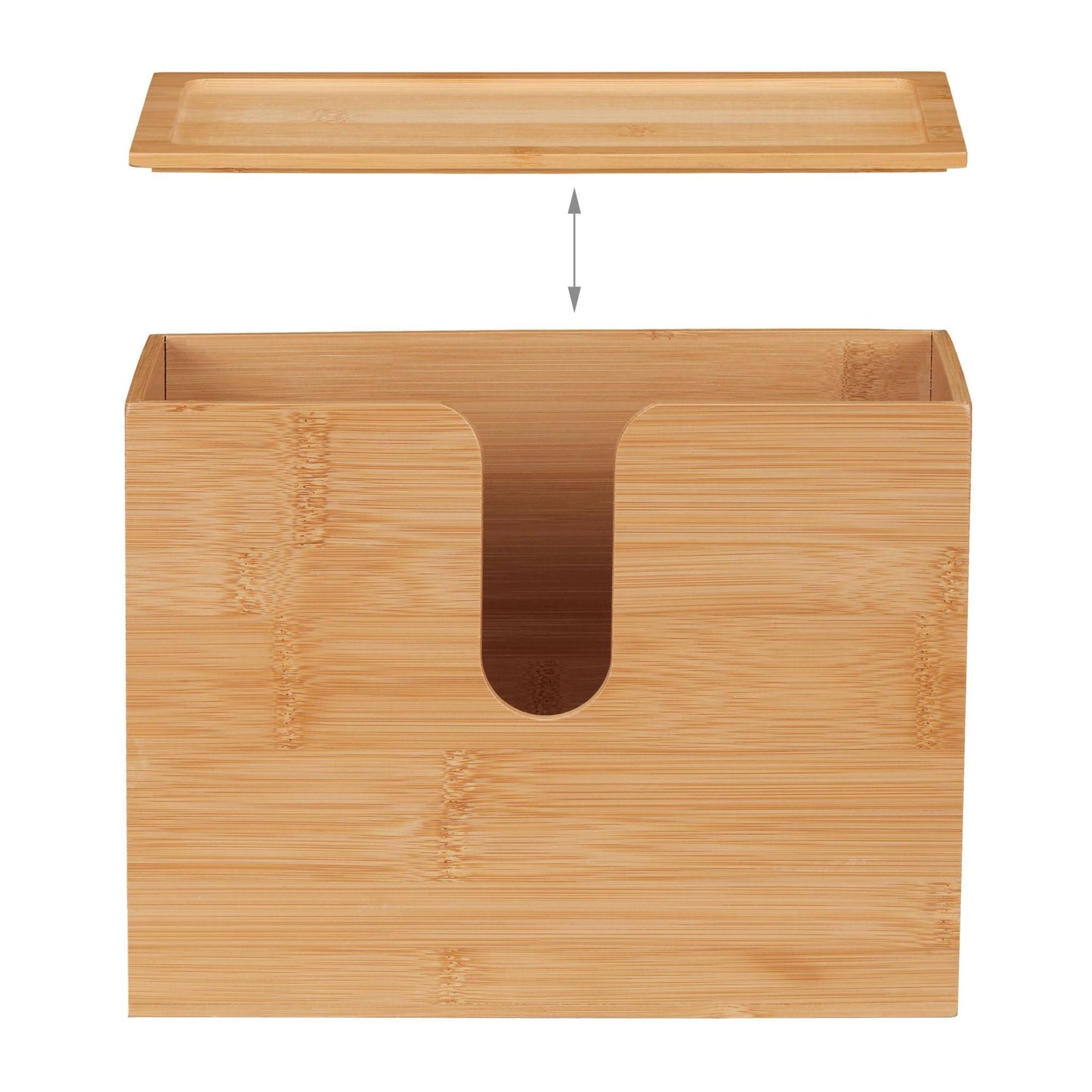 Paper Towel Dispenser Bamboo With Lid