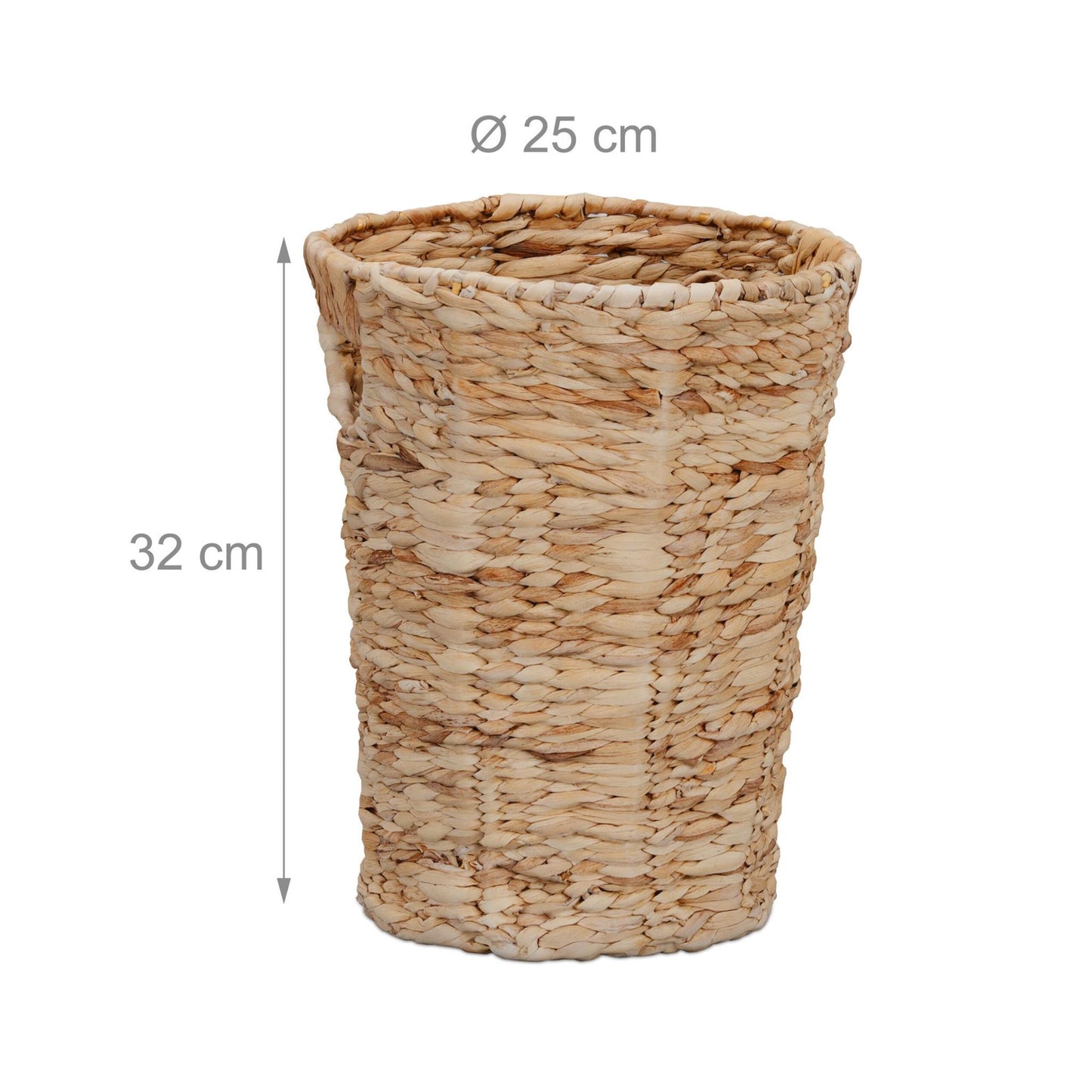 Paper basket in water hyacinth