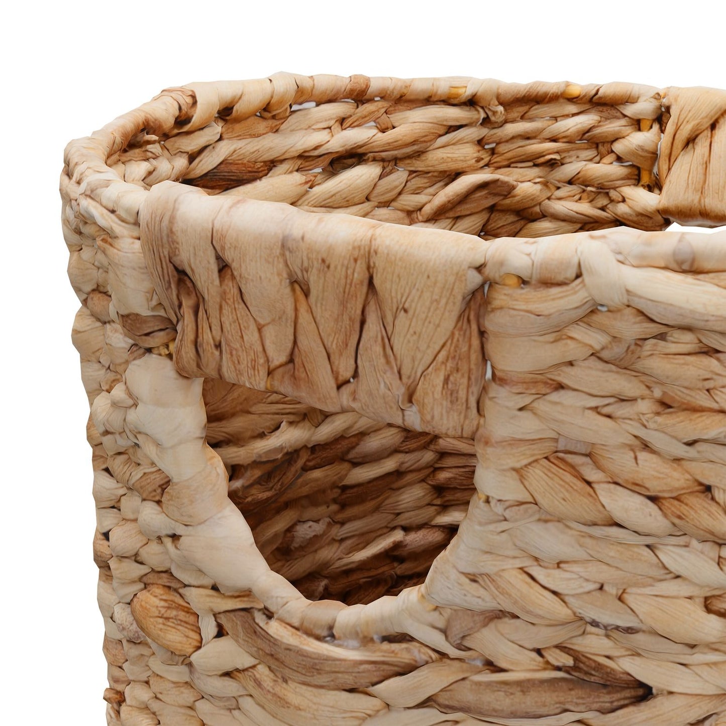 Paper basket in water hyacinth