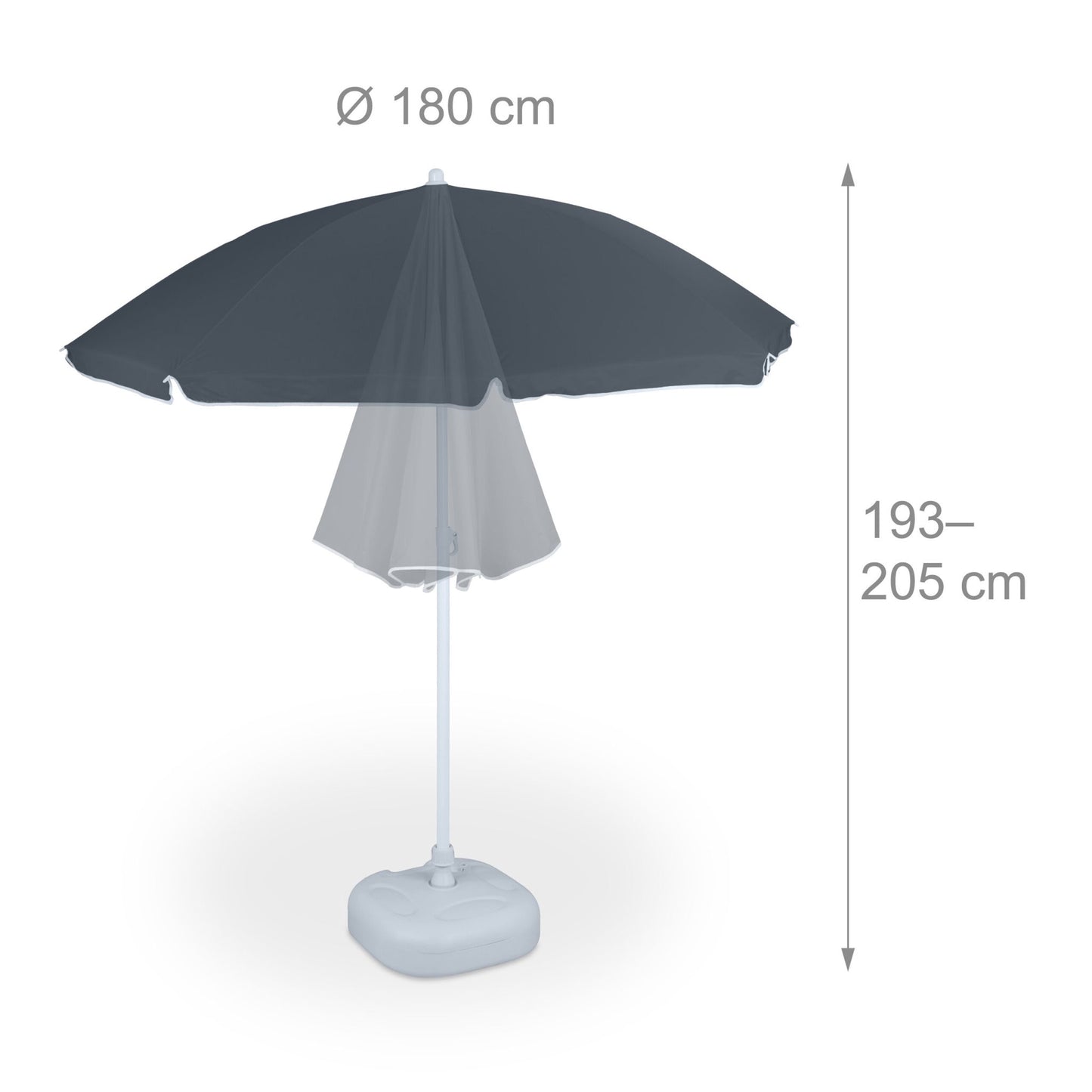Parasol 180 cm