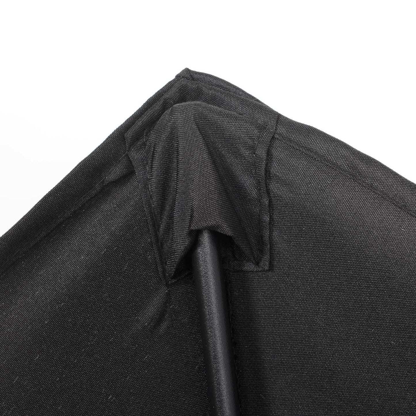 Hexagonal Parasol Ø196 cm, Rotating, Windproof, Black
