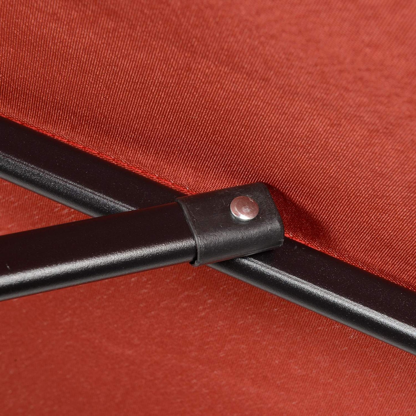 Rotating windproof parasol Ø196 cm - Burgundy sun protection