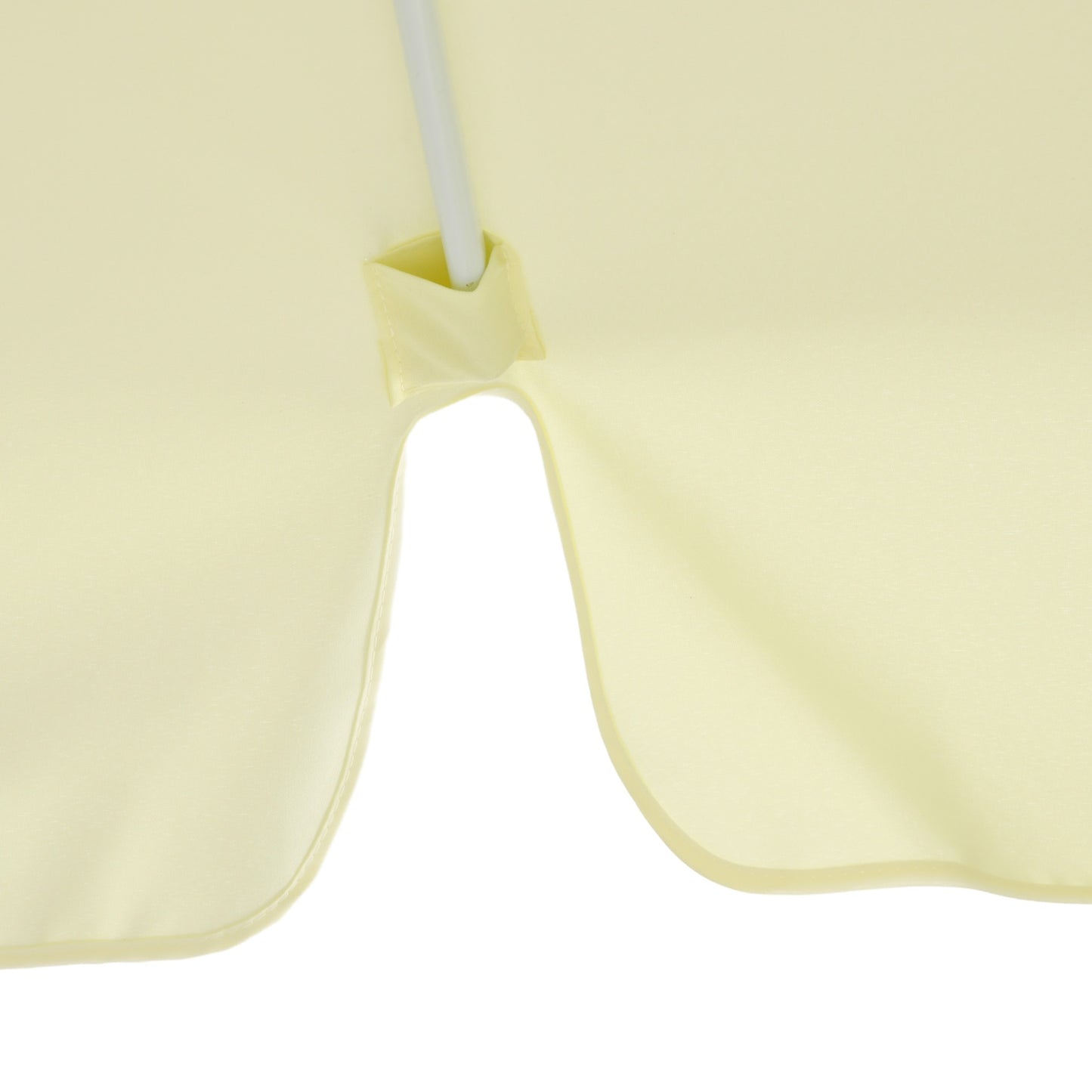 Height adjustable 2.5 m Beige aluminum parasol for balcony