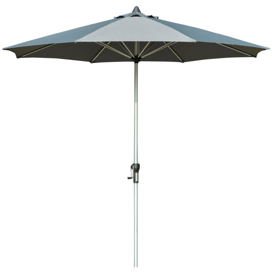 Balcony Market Umbrella, 2.7M sun protection, dark grey