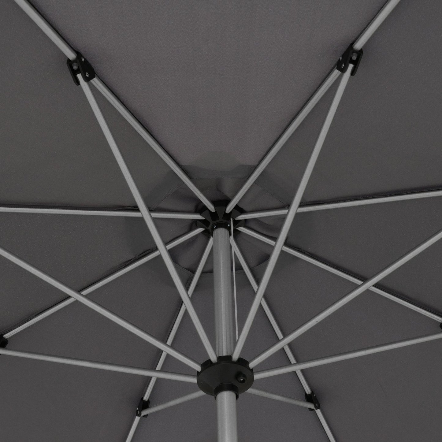 Balcony Market Umbrella, 2.7M sun protection, dark grey