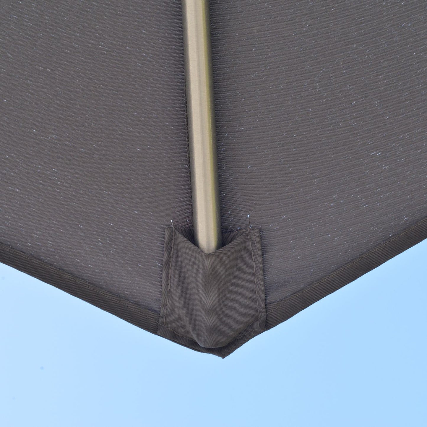 Balcony Market Umbrella, 2.7M sun protection, dark grey