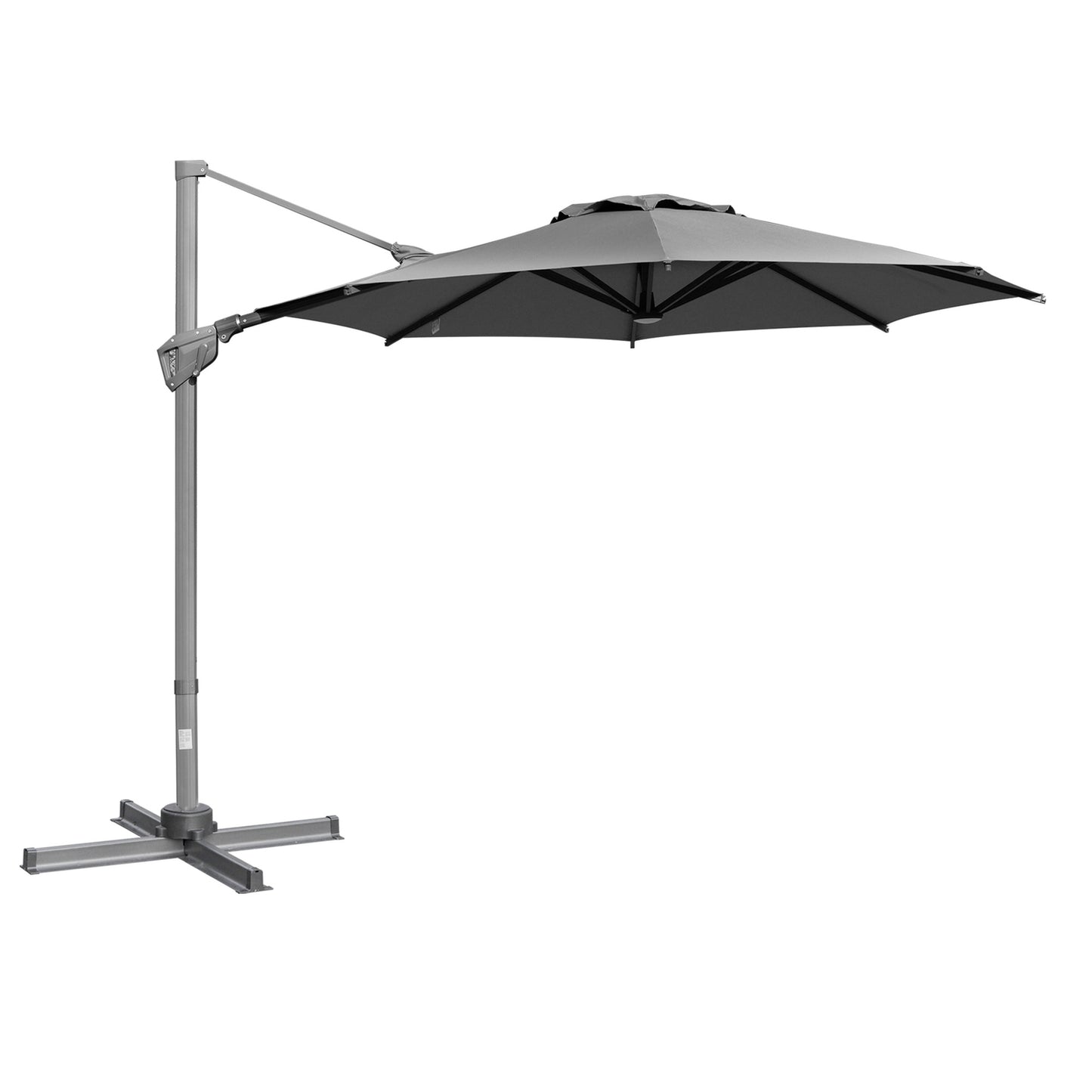 Large cantilever parasol, 300 cm, adjustable sun protection