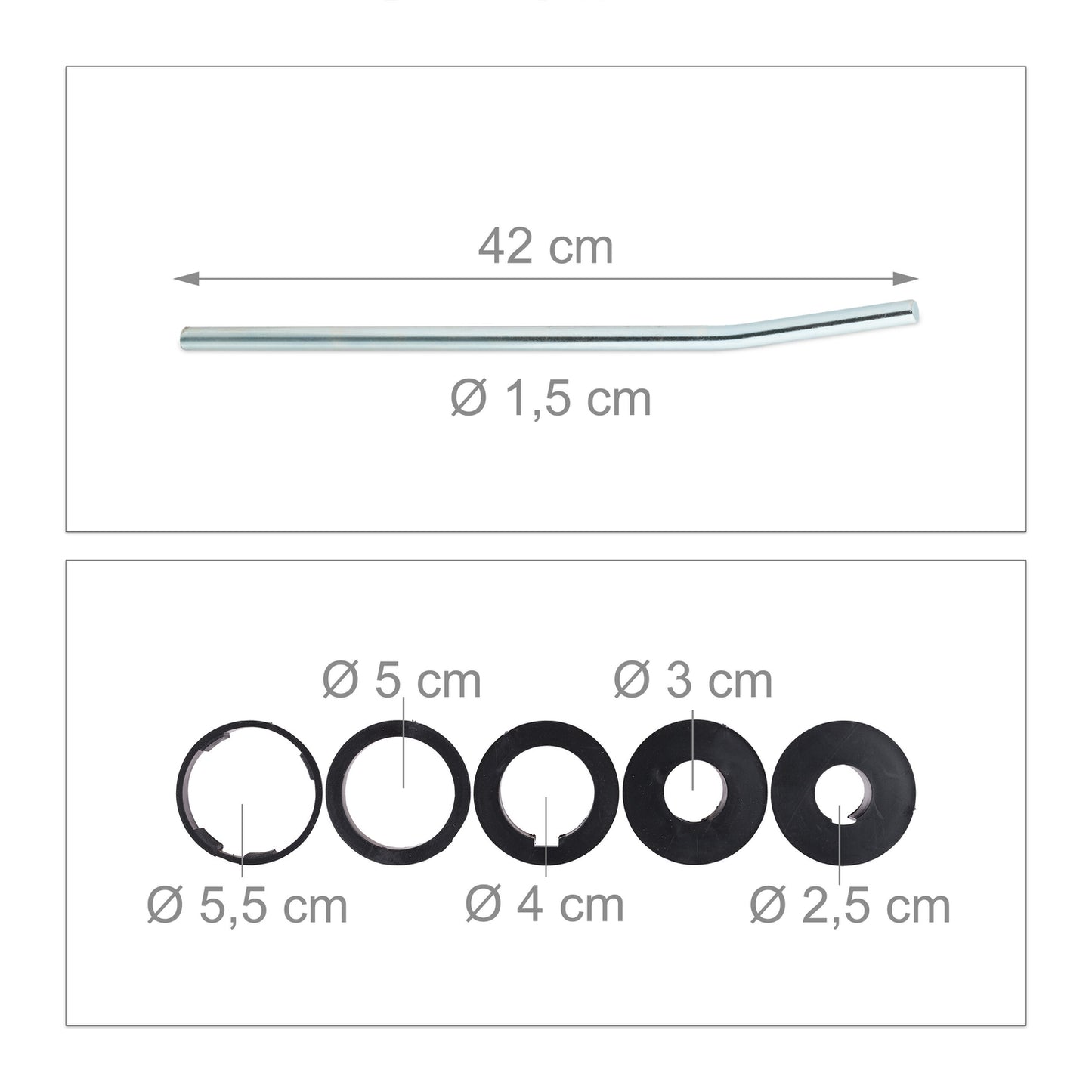 Parasol Ground Anchors, Set of 2 for Garden & Camping