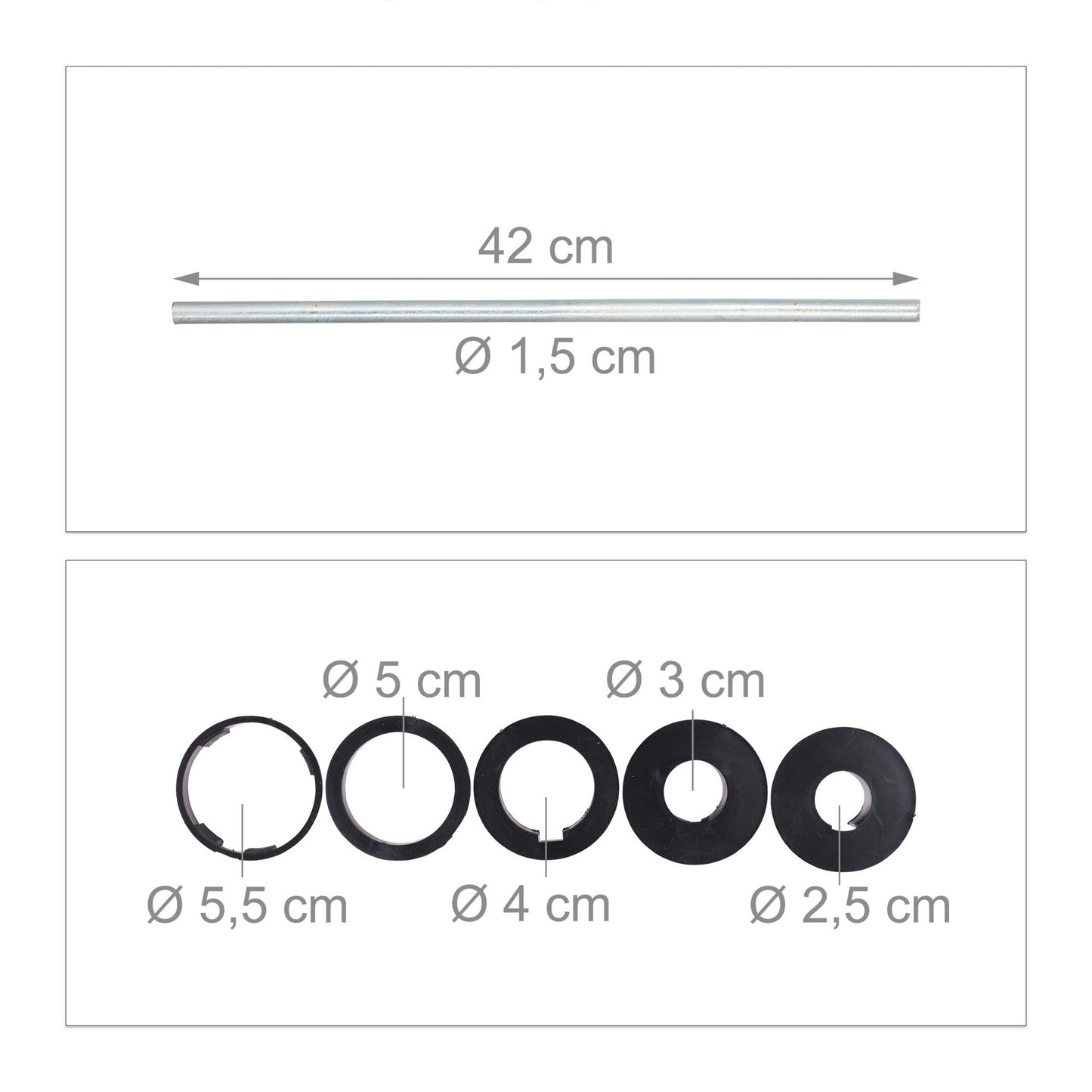 Parasol Ground Anchors Set of 2 with Adapters