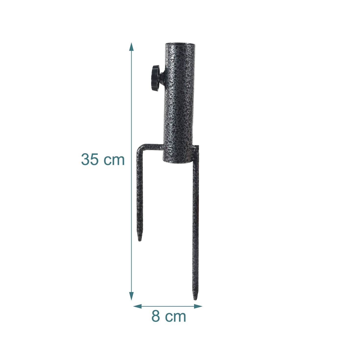 Parasol Ground Spike, Steel, Adjustable 25–32 mm