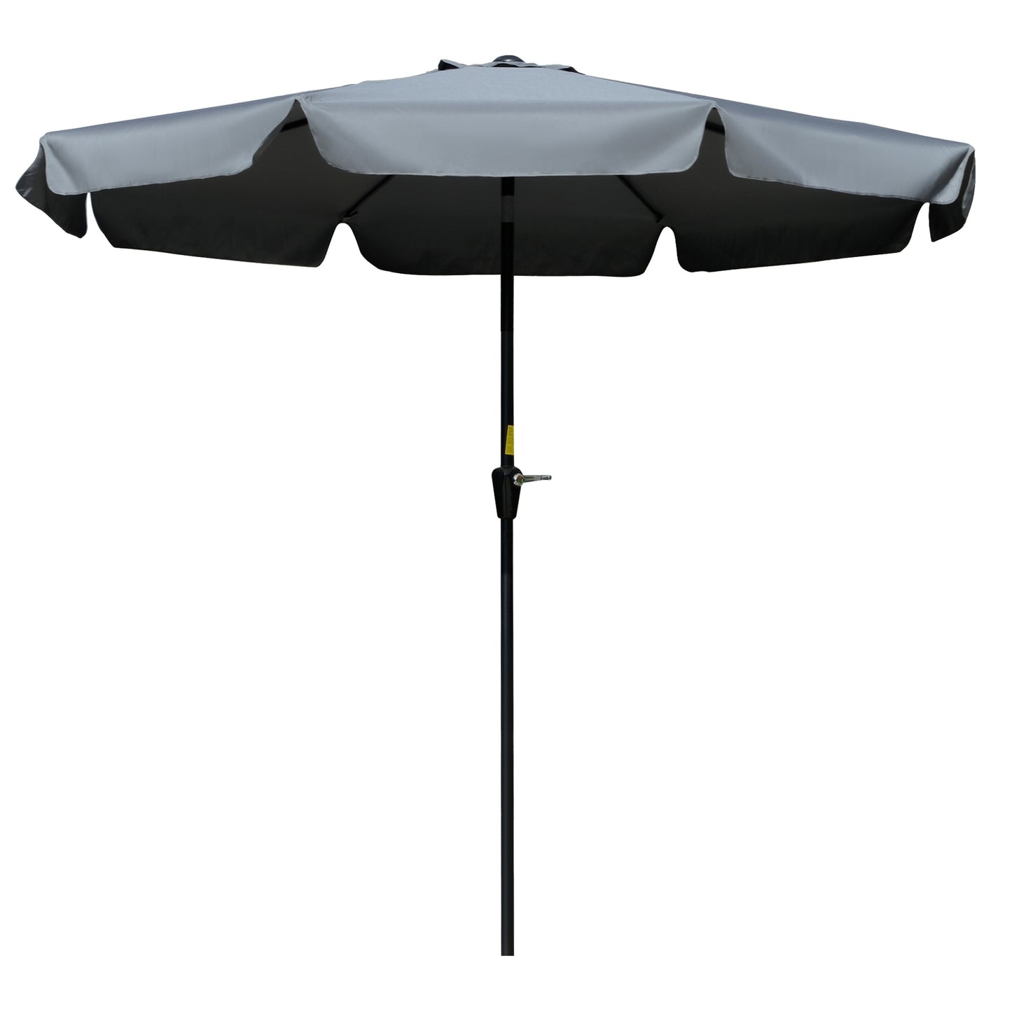 Patio umbrella, UV protection, 2.66 m diameter, dark grey